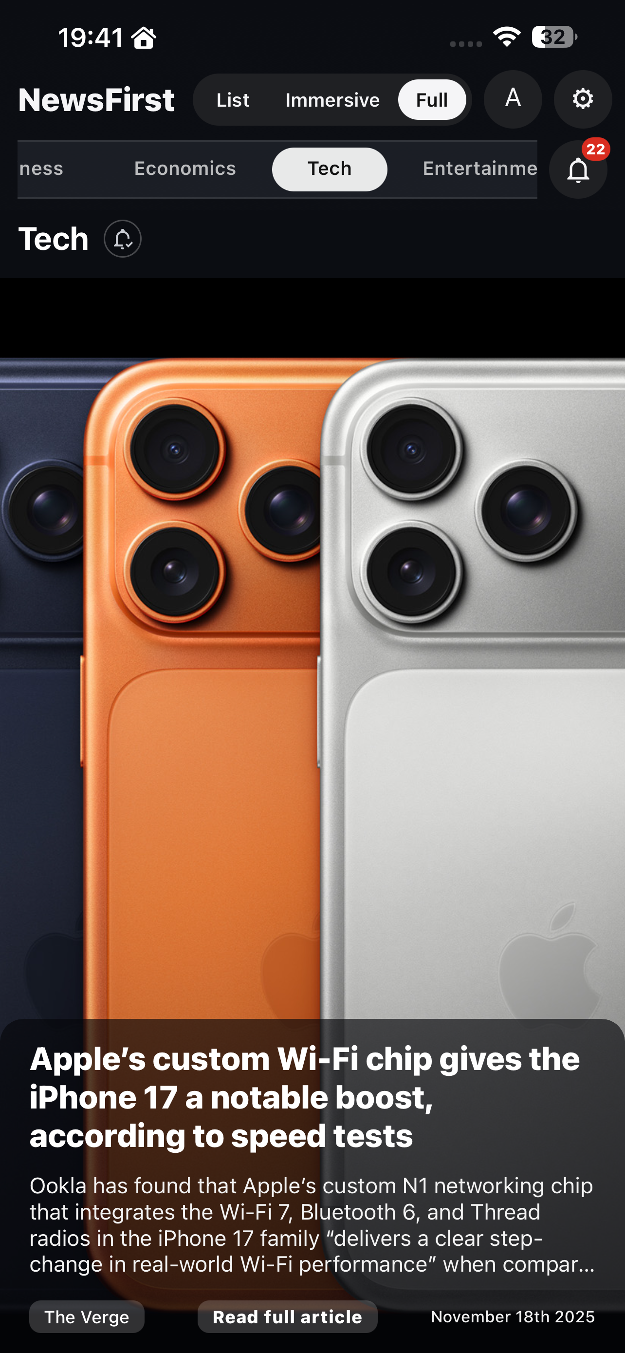 NewsFirst full article view